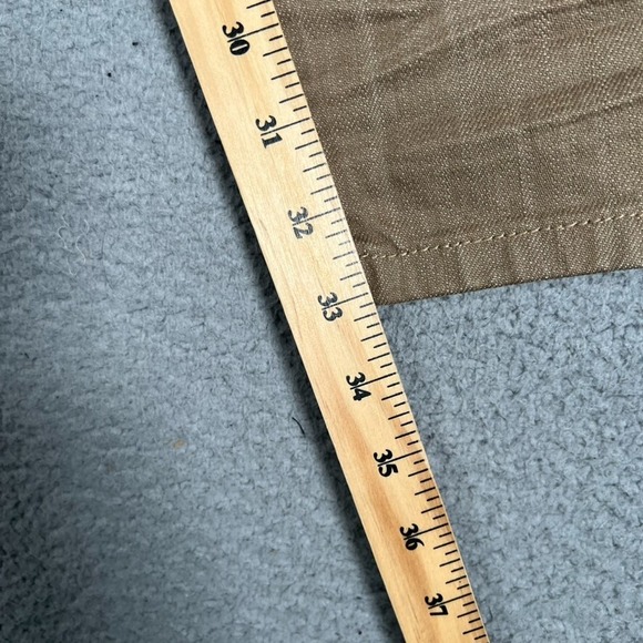 MNML Jeans Mens 33x33 Brown Slim Straight Button Fly Denim Casual Preppy Logo - Picture 8 of 12